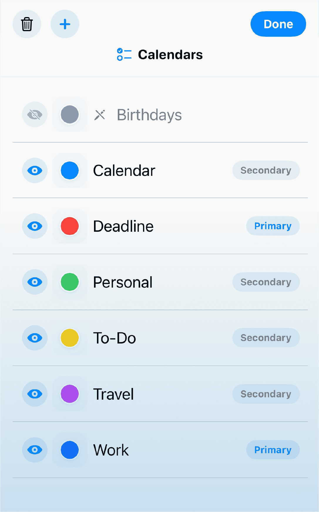 Multiple Calendars & Personal iCloud Sync