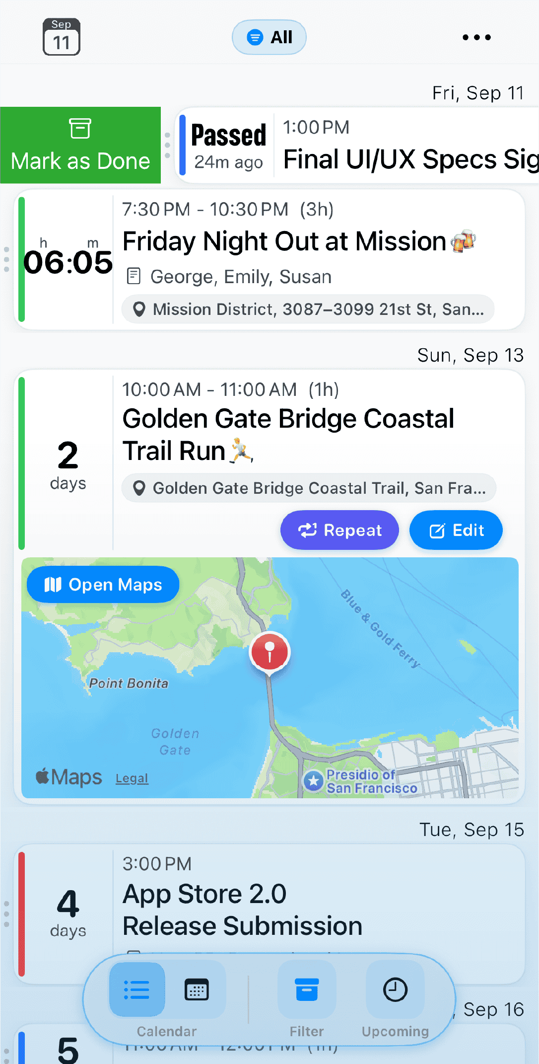 Countdown & ToDo List View